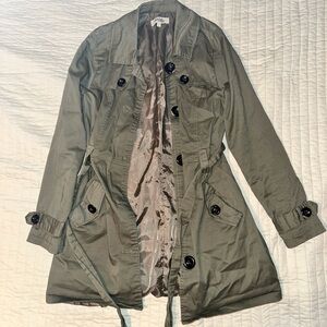 Charlotte Russe Khaki Trench Coat